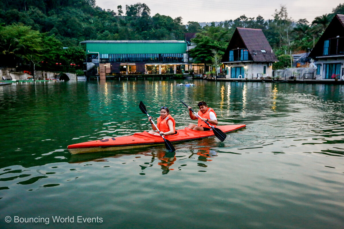 Kayaking on Emerald Lake